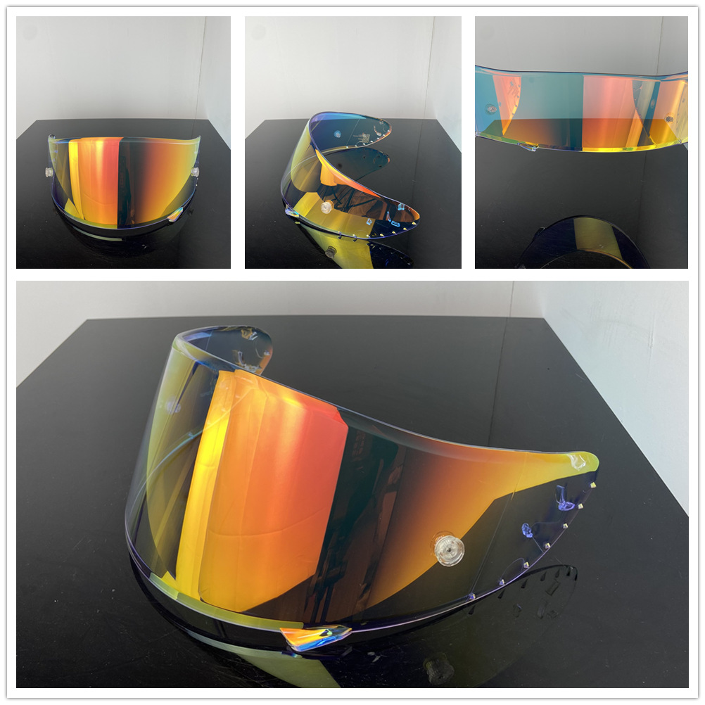X14 Large Nail Buckle Helmet Lens Suitable for Z7 Nxr Rf1200 Xspirit Electroplated Helmet Mirror