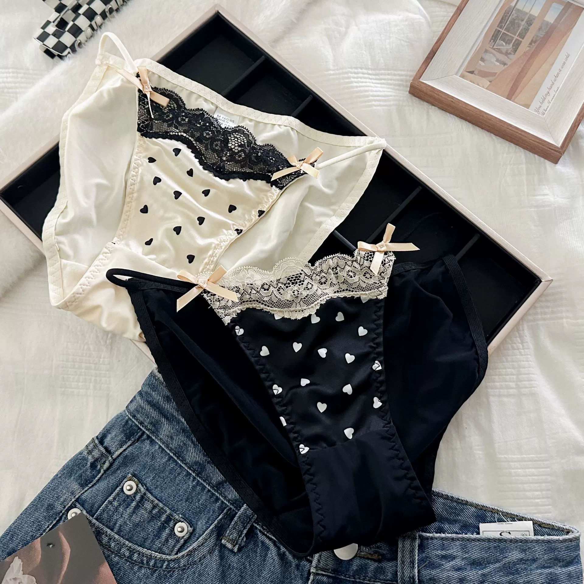  sexy silk cotton pants, french style, thin strap
