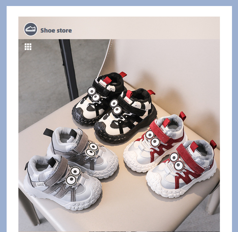 Sneakers invernali calde e foderate per bambini ragazzi e ragazze_voghion.com