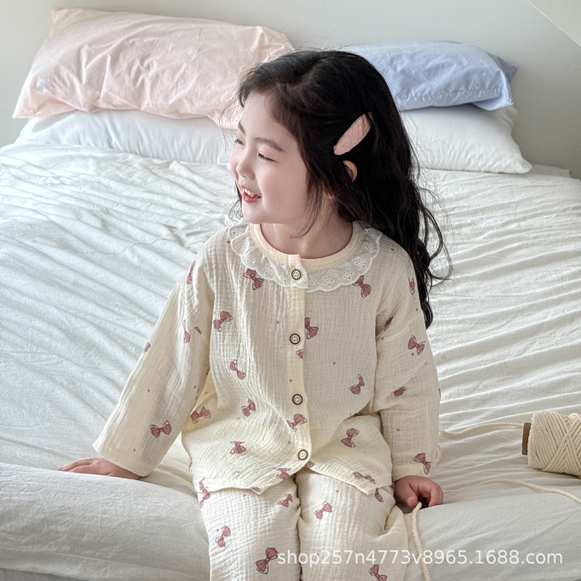 BBS2 레이스 핑크 나비넥타이