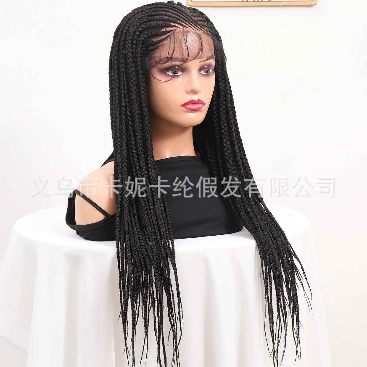 NEWLOOK nueva peluca larga de cola de caballo transfronteriza europea y americana, casco de encaje de seda para el cabello real.