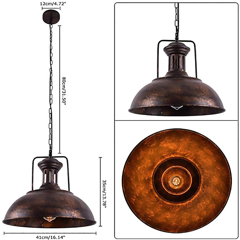 Factory-Style Hot Pot Restaurant Pendant Light, Iron Material, Industrial Retro Restaurant Lighting, Cross-Border American-Style Zhongshan Home Decor Lighting Fixtures Factory-Style Hot Pot Restaurant Pendant Light, Iron Material, Industrial Retro Restaurant Lighting, Cross-Border American-Style Zhongshan Home Decor Lighting Fixtures