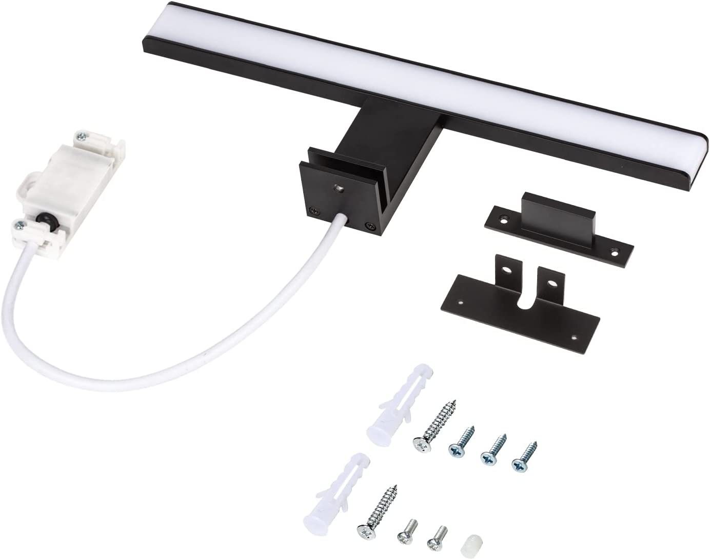 LED espejo luz delantera agujero-libre clip espejo luz abierta-montado gabinete mural cuarto de baño tocador espejo gabinete maquillaje Luz