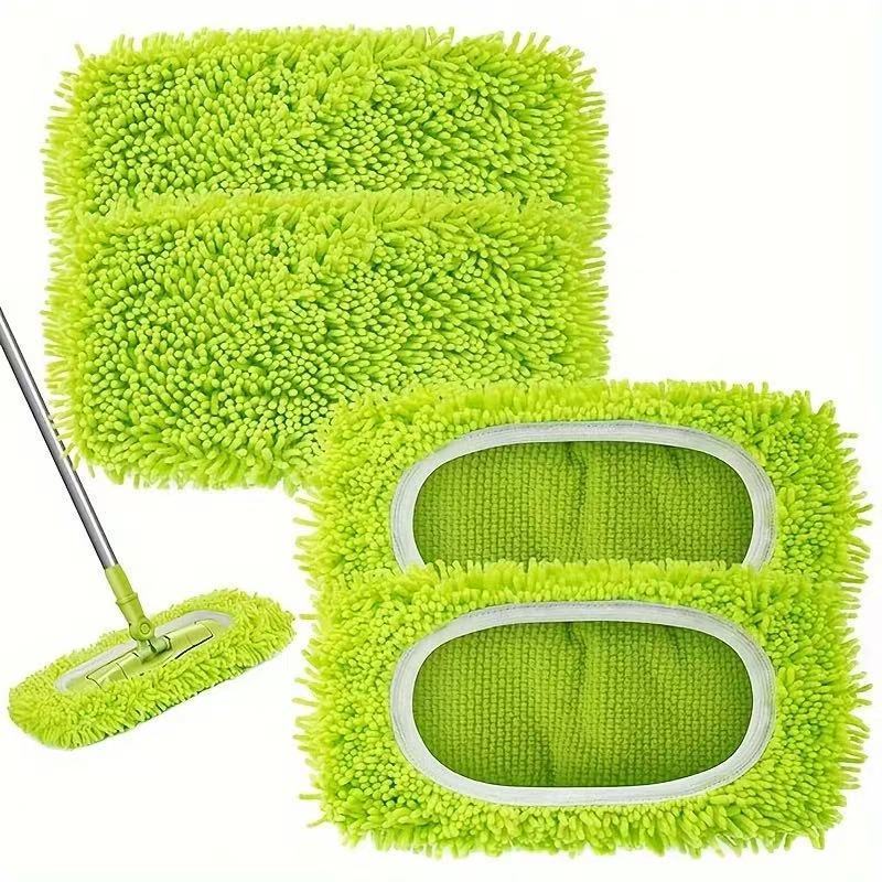 Chenille Mop Cloth Cover Is Suitable for Swiffer Mop Replacement Cloth Cover for Household Wet and Dry Use and Reusable