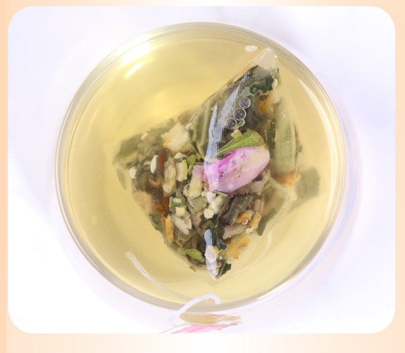 Rose Lotus Leaf Cassia Seed Herbal Tea 50g Triangular Tea Bags Sugar Free Hot Brew Blend preparation