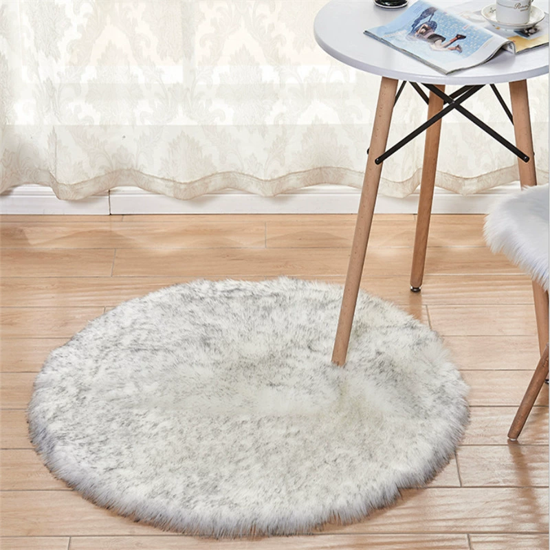 Round Plush Rug (Mingyu) — 5–6 cm Thick, suede backing, multiple diameters