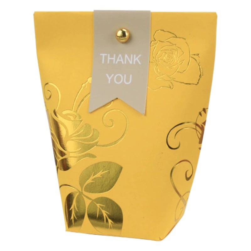 2021 креативная Новая Свадебная коробка конфет высокого класса свадебный Бронзовый узор карманная коробка конфет оптом