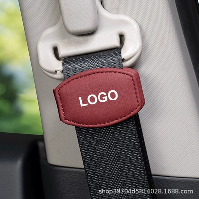 Seat belt shoulder pad, Car Seat Belt Limiter - tesla-limiter-oval-wine-red-single