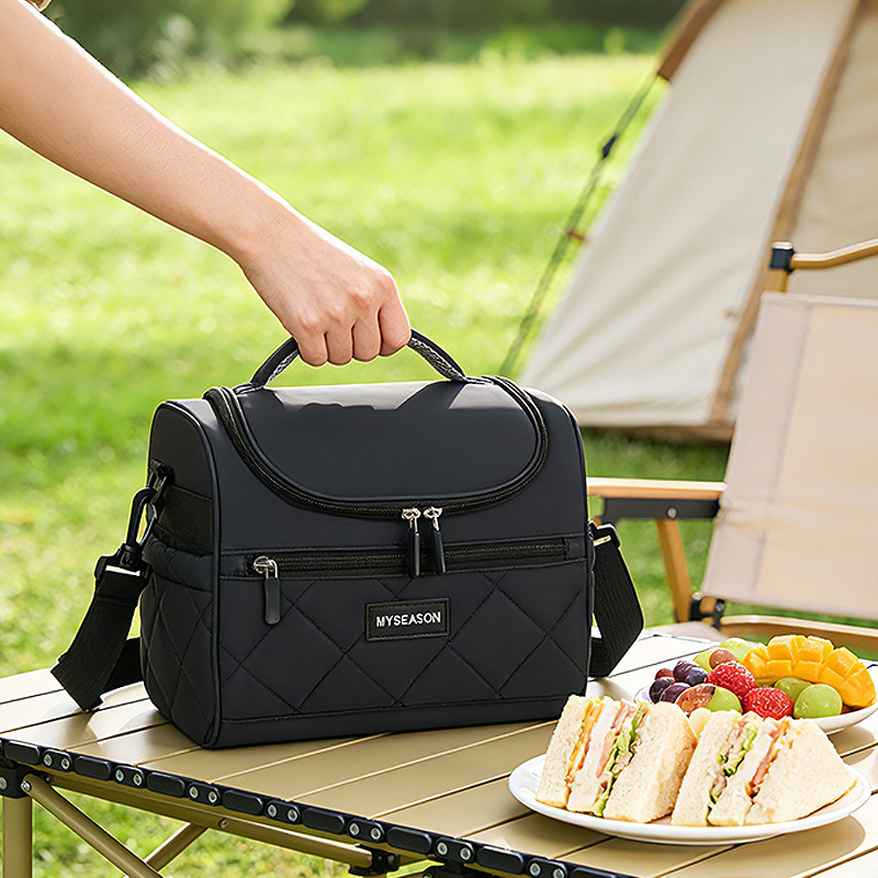 Bolsa de aislamiento térmico portátil de alto valor de cara para llevar comida al trabajo y la escuela, bolsa de almuerzo, bolsa de bento, bolsa de explosión transfronteriza, bolsa de dulces