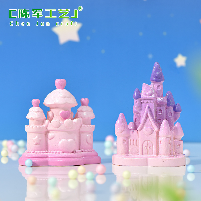 Factory direct fairy tale castle micro landscape desktop cake decoration accessories dream moon castle resin ornaments Factory direct fairy tale castle micro landscape desktop cake decoration accessories dream moon castle resin ornaments