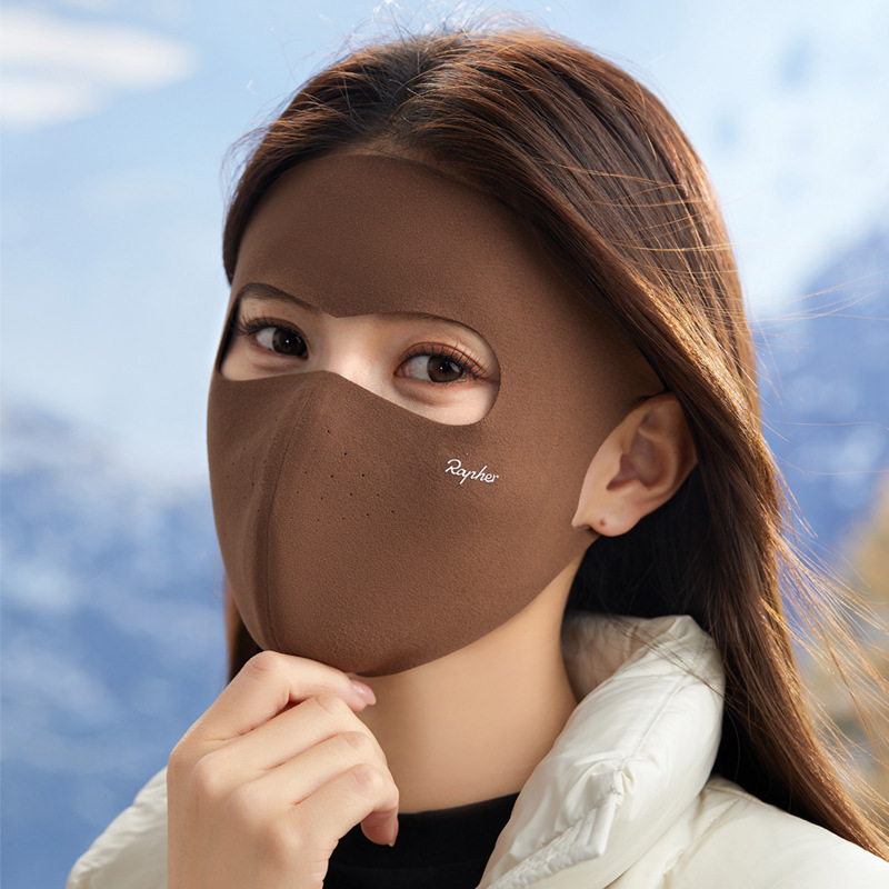 秋冬保暖口罩女新款高颜值可水洗3D立体绒感骑行透气百搭防紫外线|undefined