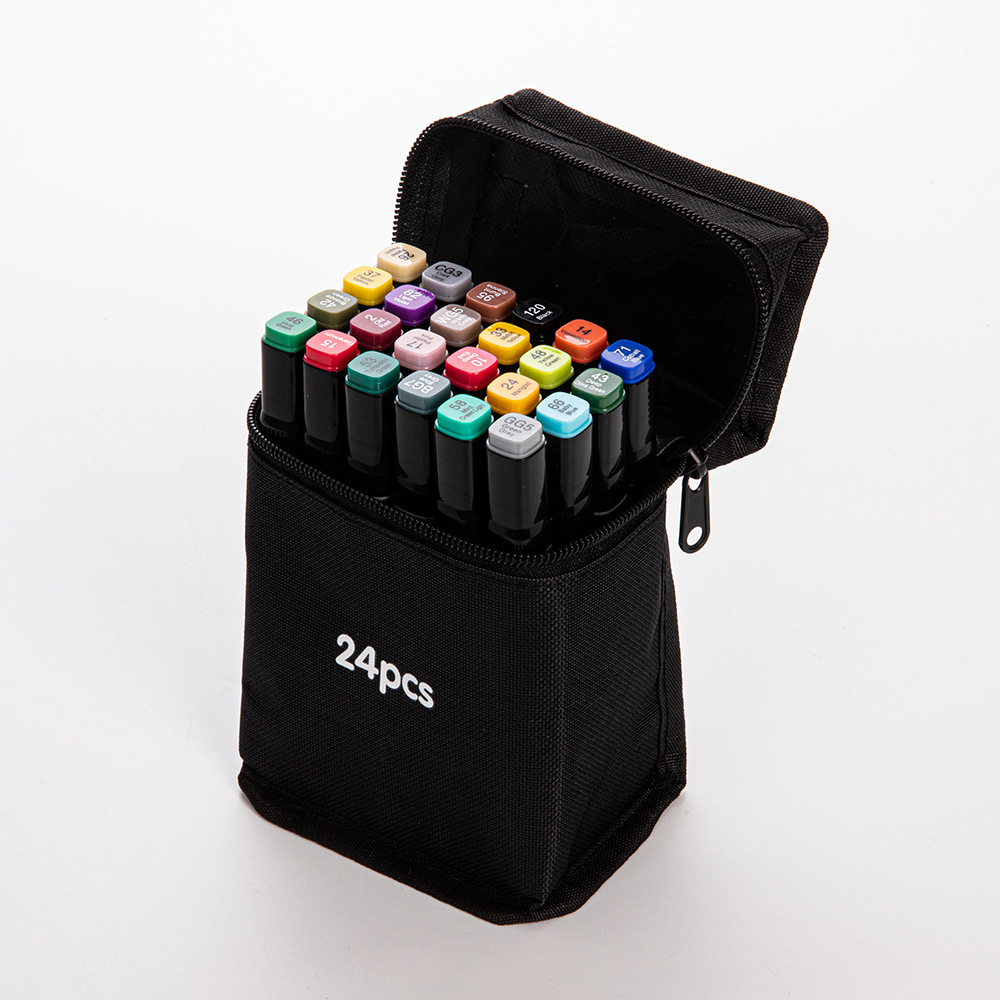 Set de 168 Rotuladores de Colores de Doble Punta, Pincel de Acuarela Aceitoso para Estudiantes y Niños - Bolígrafos de Fábrica