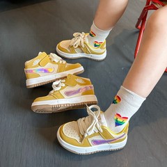 儿童时尚板鞋2025年夏季新款男女童软底运动鞋童鞋低帮休闲运动鞋