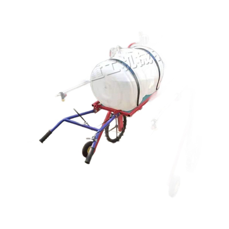 Máquina de pulverización de medicina auto-empujada agrícola, máquina de pulverización de medicina de empuje manual de gasolina, pequeño invernadero, equipo de pulverización de tierras de cultivo