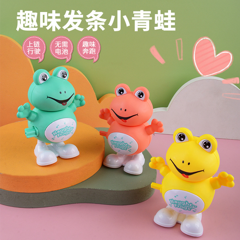 Tiktok Red rojo mismo estilo de los niños cuerda reloj saltar Rana animal lindo regalo divertido puesto juguete al por mayor