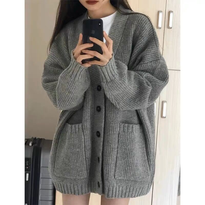 Knitted autumn sweater