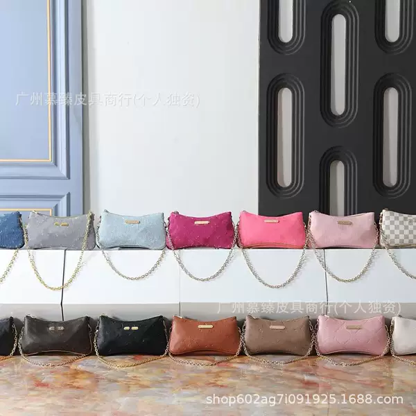 Wholesale vintage classic women's underarm bags, simple shoulder bags, handbags, versatile and fashionable mahjong bags