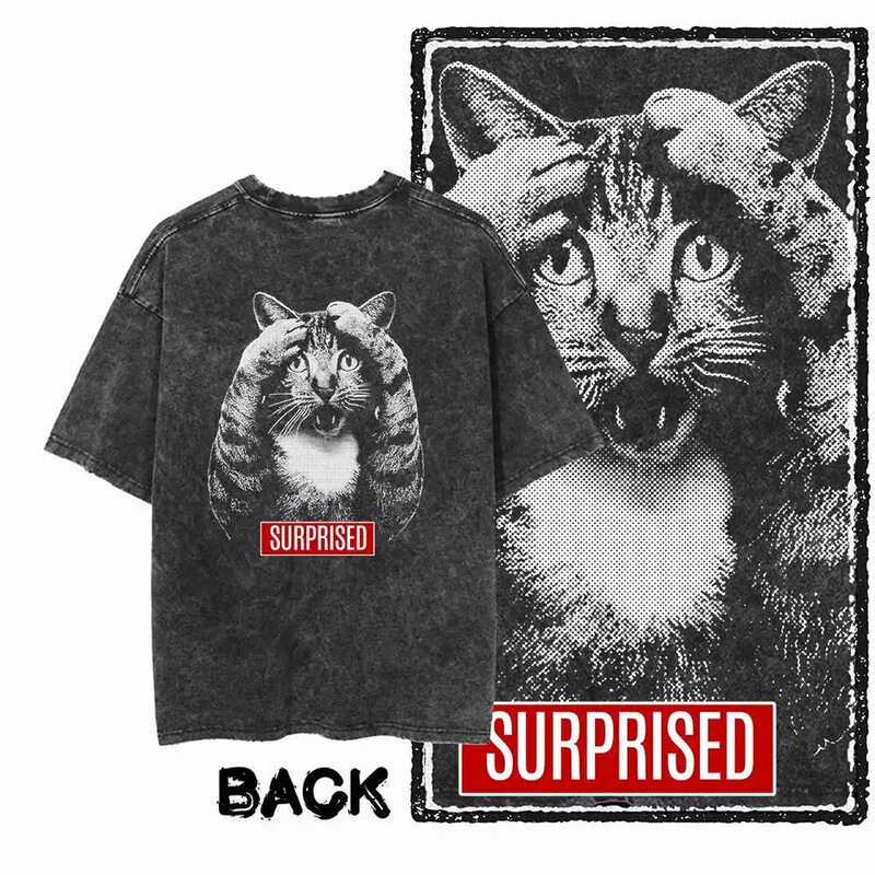 G22 Back Printed Retro Street Clothing Cotton Men's Coolmind Graphic T-Shirt | Acid Wash Large Size Cool O-Neck Men's
