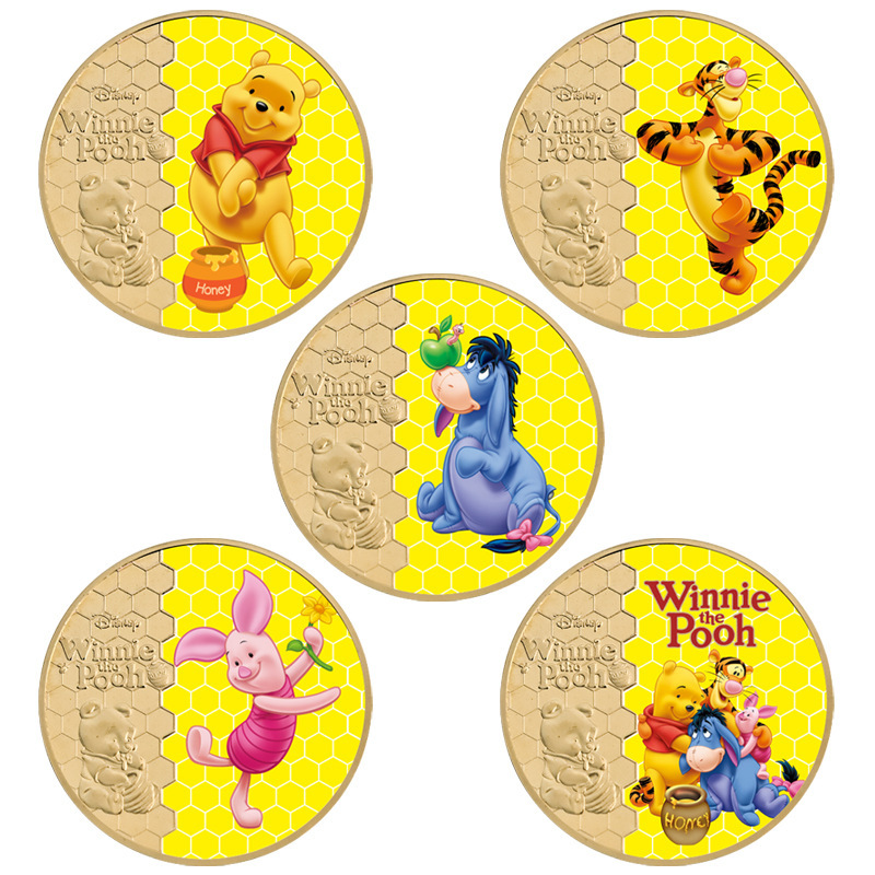 Winnie the Pooh Commemorative Coins Animation Coins Around Commemorative Coins Die-Cast Metal Coins Badge Gifts Winnie the Pooh Commemorative Coins Animation Coins Around Commemorative Coins Die-Cast Metal Coins Badge Gifts