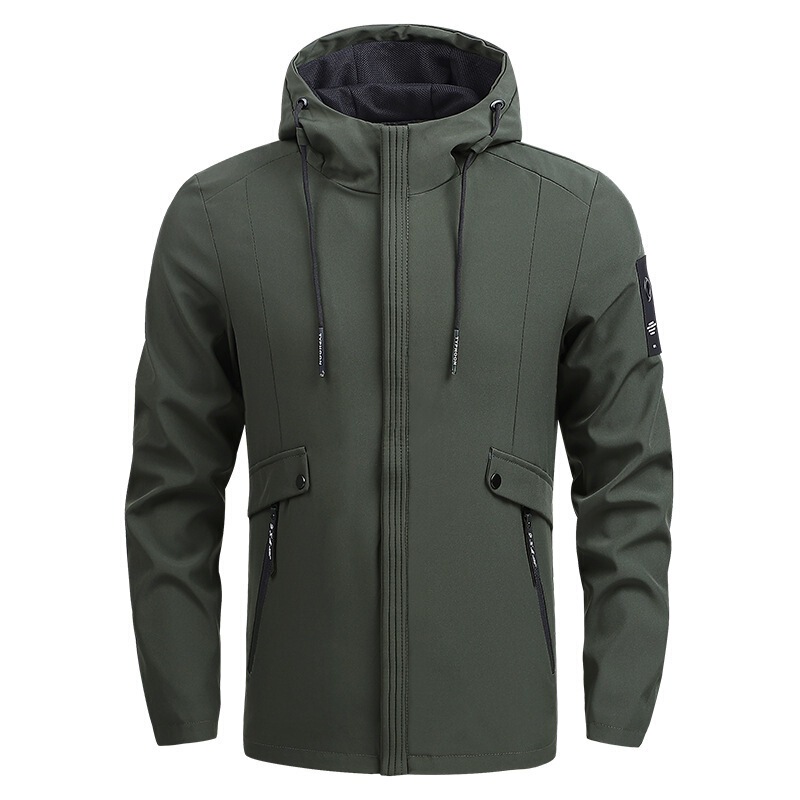 Jacket Coat Men's 2022 New Fashion Casual All-match Top Youth Simple Fashion Set Collar Windproof Jacket