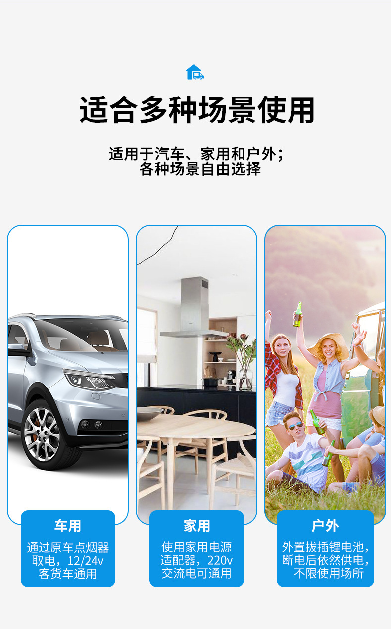 Ice Tiger Compressor Car Refrigerator, Dual-Use for Car and Home, Freezing and Refrigeration, 12V24V Portable C30 Dormitory Mini Refrigerator