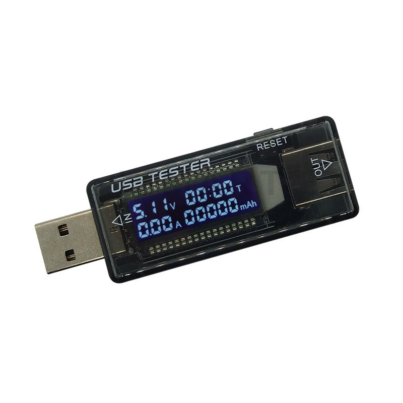 USB вольтметр-амперметр ёмкости, тестер мощности для повербанков KWS-V21