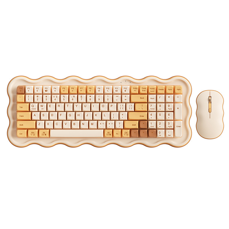 BOW航世mk 98無線キーボードマウスセット外付けノートパソコン女子オフィスタイプ静音USB|undefined