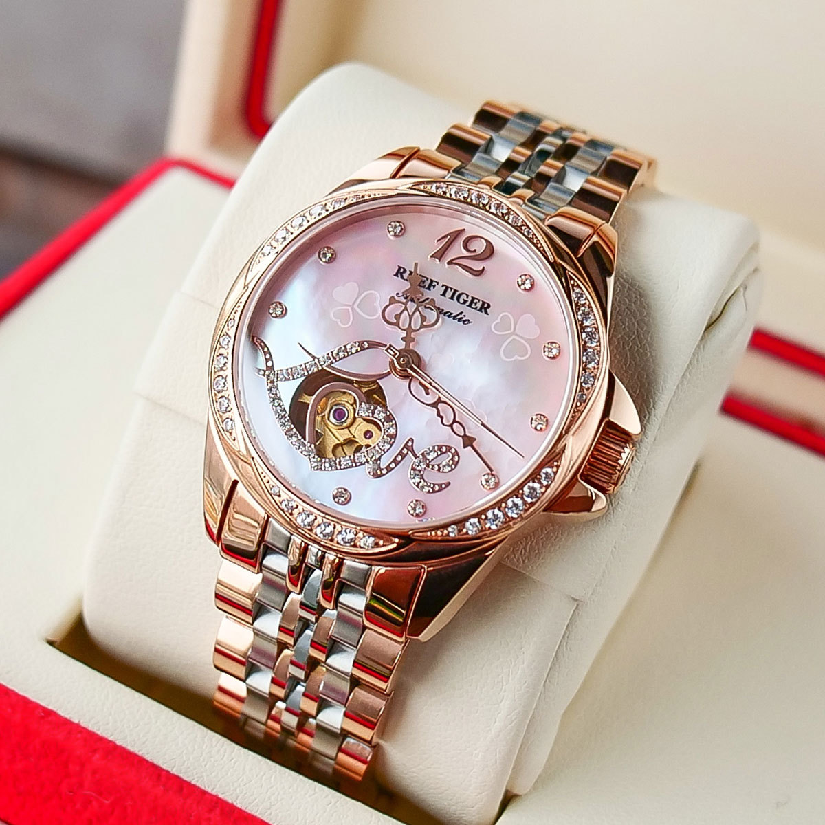 Reef Tiger Automatic Mechanical Fashion Women's Watch 1583