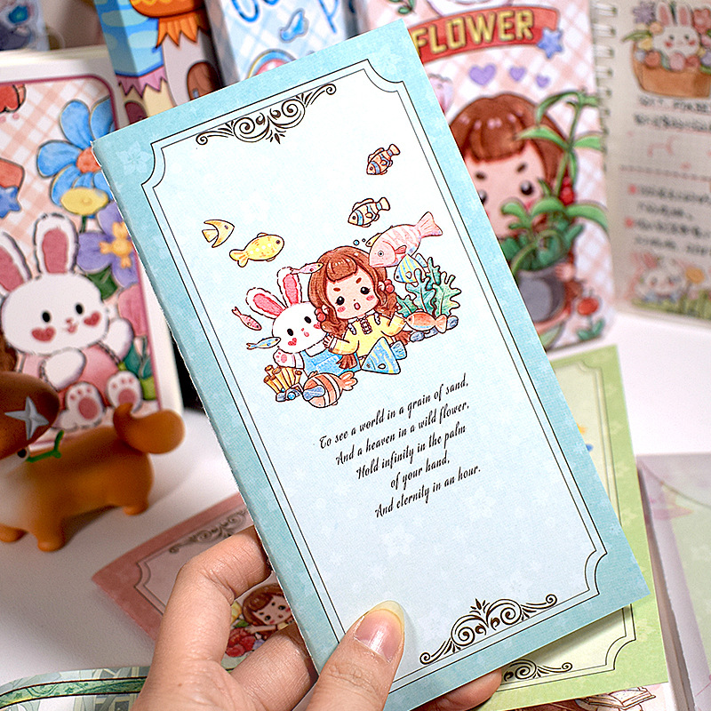 Pegatinas de paisajismo, cinta de contabilidad manual, almacenamiento de material, papel de liberación, hojas sueltas y herramientas de contabilidad manual de papel, libro de collage A4A5