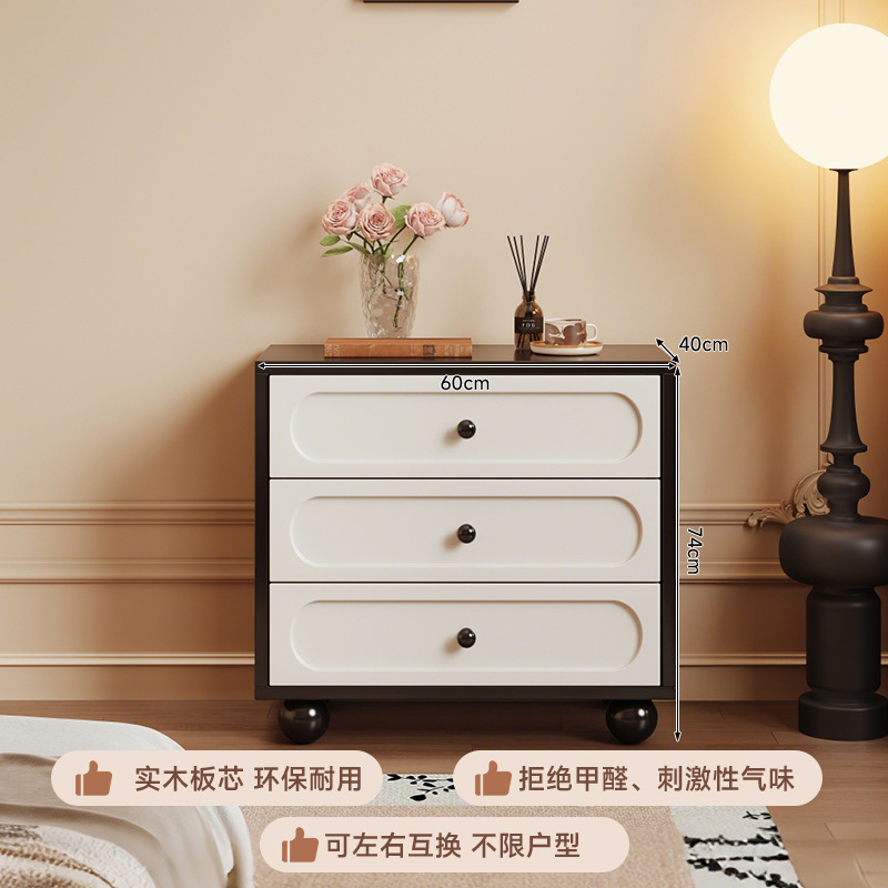 Tocador de estilo antiguo francés, cómoda, dormitorio moderno integrado, armario de cola de cama simple 2025 nuevo escritorio de maquillaje retro