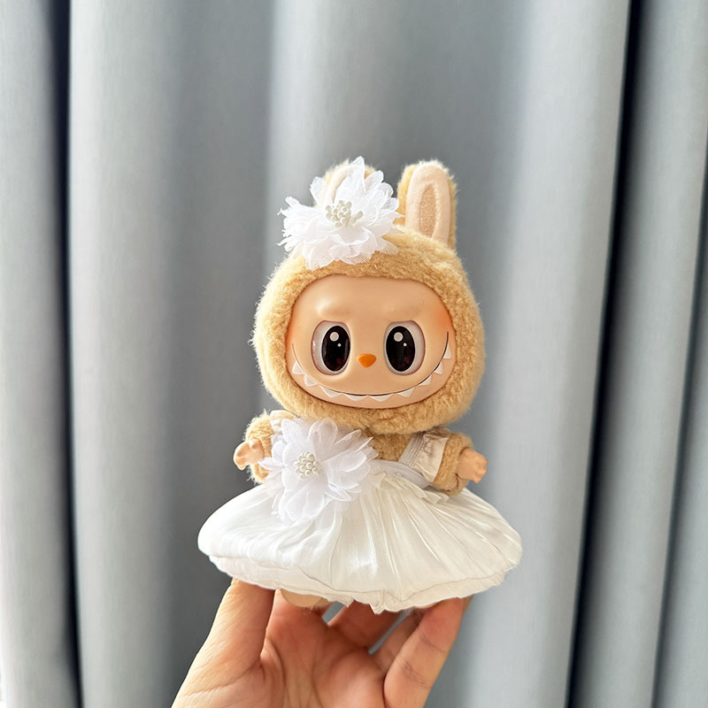 仅售衣服] 一二代钥匙扣La布布衣服挂件拉布布娃衣连衣裙珍珠发饰|undefined