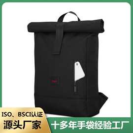 亚马逊新款可折叠电脑背包定制电脑双肩背包商务电脑双肩背包
