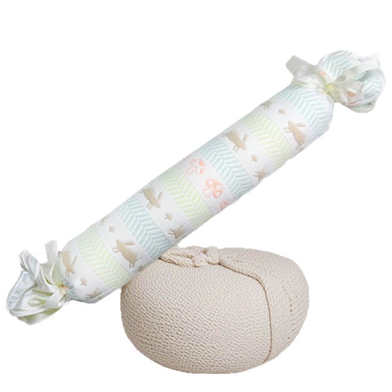 純綿ガーゼキャンディ枕、首枕、幼児枕、妊婦用快適枕、横向き寝用バレル枕|undefined