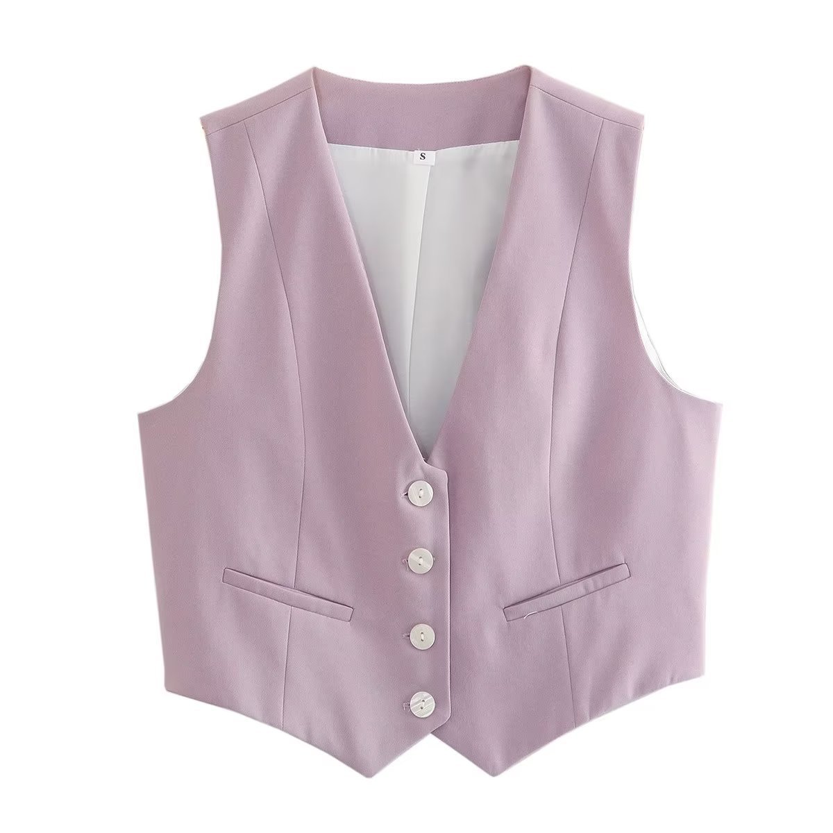 Women's Streetwear Solid Color Vest display picture 5