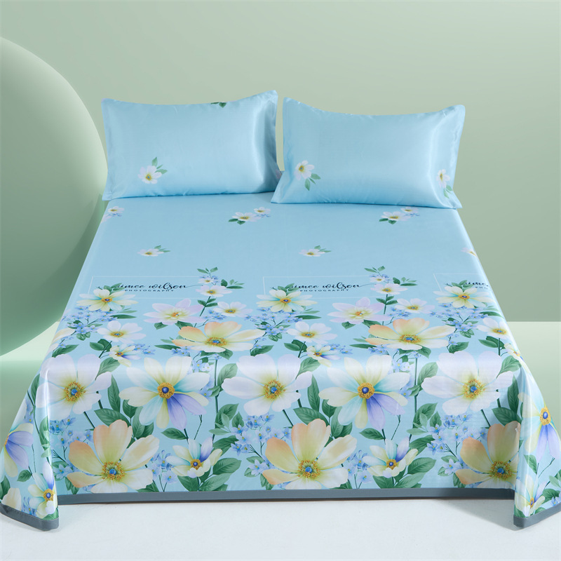 Machine Washable Ice Silk Mat Three-Piece Set Summer Bed Sheetss Mat Wholesale Foldable Air-Conditioned Soft Mat Gift