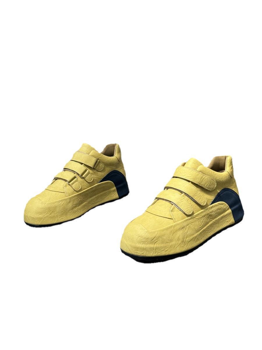 Sneakers alte da uomo in velluto con chiusura a strappo_voghion.com