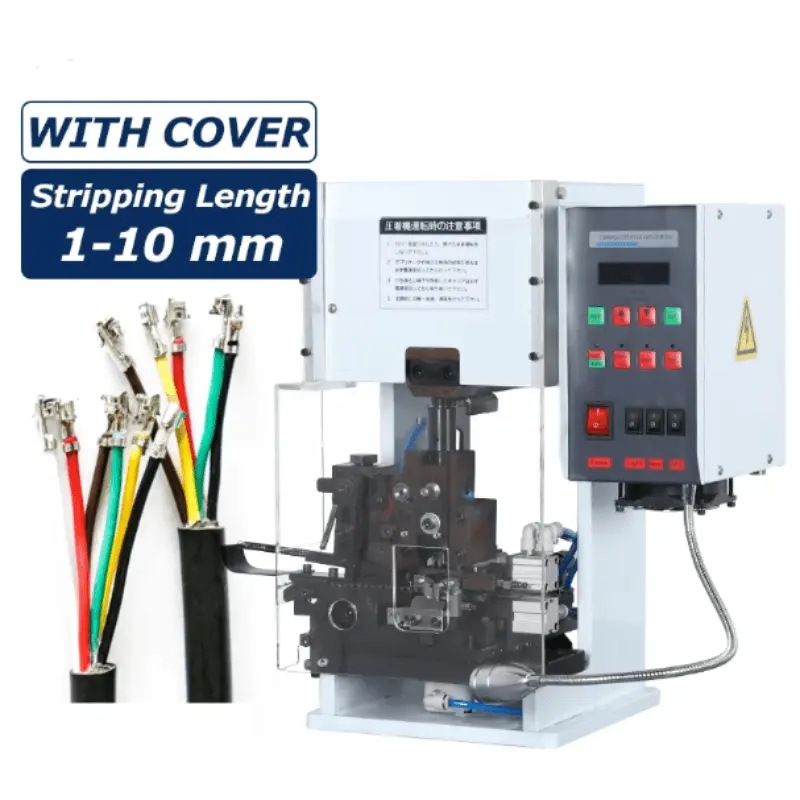 EW-50A更新风格的半自动钢丝剥离机和带1-10mm钢丝保护罩全一体机