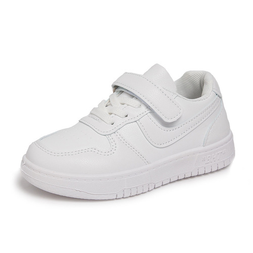 Children's white shoes for boys and girls, breathable soft-soled sneakers, new student sneakers, white girls' shoes