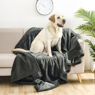 Amazon Waterproof Diaper Pet Blanket Cotton Velvet Flannel Comfortable Thickened Dog Mat Mattress Pet Supplies