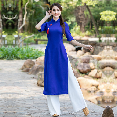 Yunshang square dance classical ethnic Chinese style practice clothes slimming dance clothes performance clothes body dance cheongsam 2205