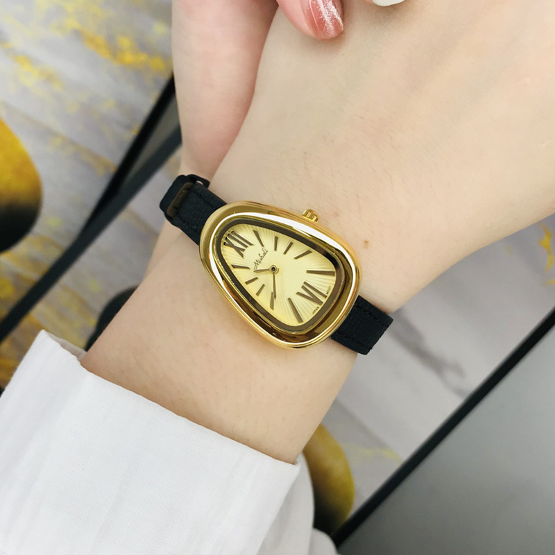 110g Weight Tempered Glass Mirror Material Genuine Leather Strap Material Watch Classification Pointer Display Type Buckle Buckle Style Oval Dial Shape Casual, Holiday Occasion Quartz Movement Solid Color Pattern All Seasons Season Women's Gender Vintage Style, Classic Style Style Vintage Style Classic Style Solid Color Buckle Quartz Watch Women's Watches 12