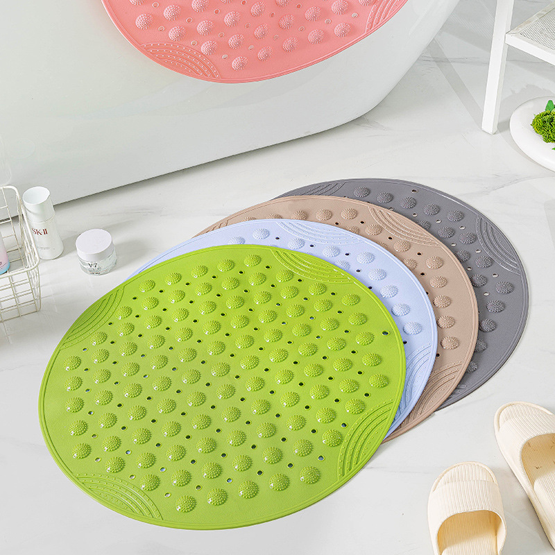 Round Bathroom Non-Slip Mat, Shower Room Hydrophobic Quick-Drying Floor Mat, Massage Foot Mat, Washable Non-Slip Bathroom Floor Mat Round Bathroom Non-Slip Mat, Shower Room Hydrophobic Quick-Drying Floor Mat, Massage Foot Mat, Washable Non-Slip Bathroom Floor Mat
