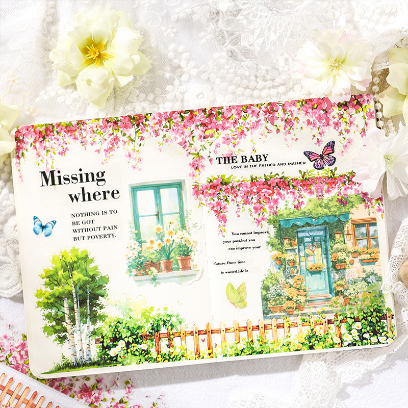 Flores, plantas, flores, materiales de cuentas a mano, transparentes, impermeables, materiales de decoración de paisajismo, pegatinas de cuentas a mano transfronterizas