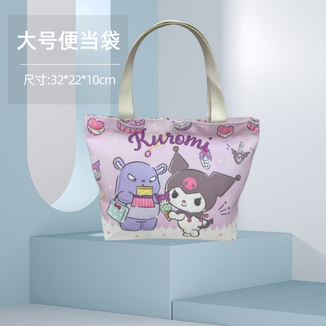 Bolsa Bento Sanrio lona almuerzo dibujos animados