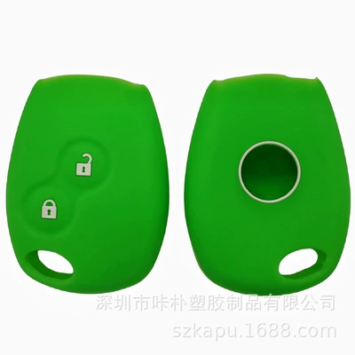 Renault straight silicone key: Static Rod/Key Bag - green-according-to-customer-requirements
