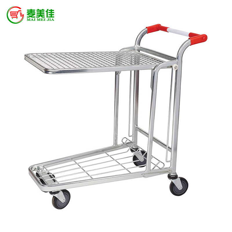 厂家批发双层理货车 电商物流拣货车 仓库金属拣货手推车 厂家直