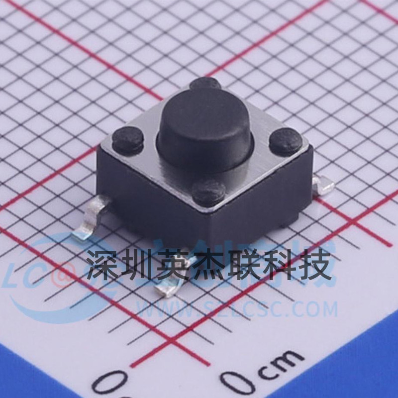 TS-1002S-06026C 轻触开关 6*6*6mm 立贴 单刀单掷 圆形按钮 全新