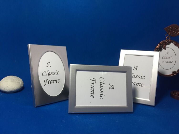 Craft Alloy Photo Frame Picture Frame Ornament Bracket Photo Rack Book Solid Color Metal Photo Rack 3 Inch 2 Inch Photo Horizontal and Vertical Gloom