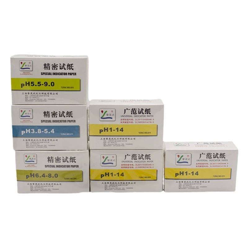 Шанхайская тестовая бумага PH Питьевая вода Тестовая бумага Xinsheng Широкая тестовая бумага Кислотная основа Тестовая бумага ph1-14 Широкая тестовая бумага