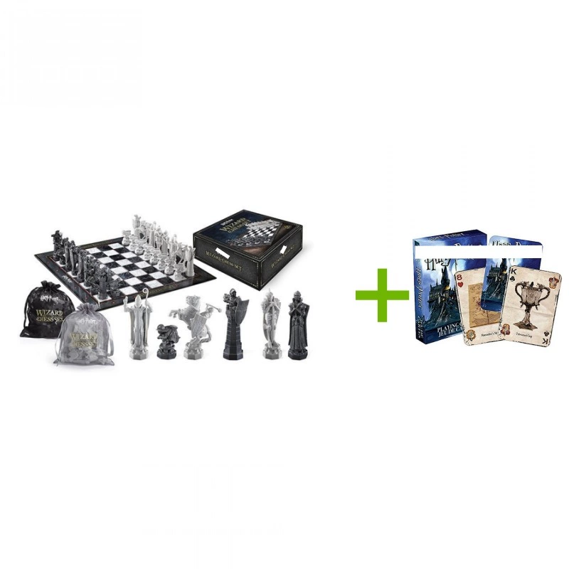 Chess, badge, castle, playing cards, Harry Potter